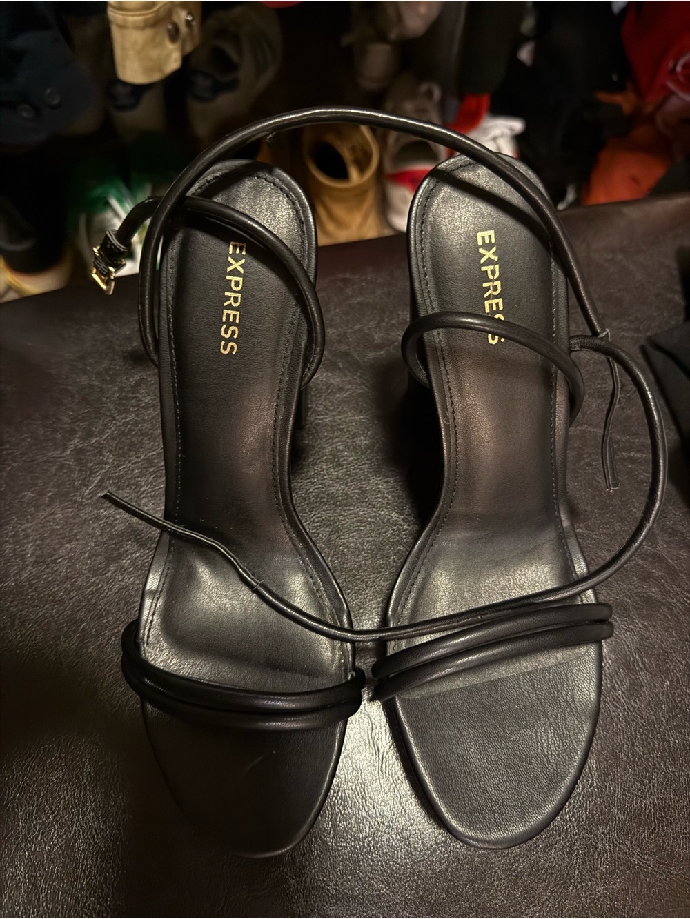 New black express heels